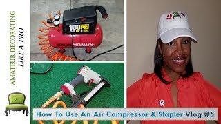 Central Pneumatic Air Compressor & Stapler - Easy Instructions