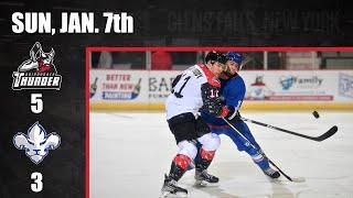 Highlights 1/7/24 Trois-Rivieres Lions 3 - Adirondack Thunder 5
