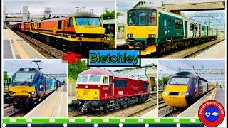 SPECTACULAR DAY of Trains at Bletchley Station!! [BLY] - WCML (03/09/2024)