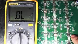 hashboard repair:Measuring Diode Resistance on a T17 BM1397 ASICs