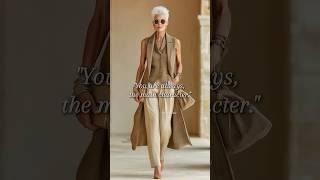Timeless Chic Looks for Women Over 60 in Italy  #over60fashion #agelessstyle #italianvibes