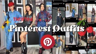 recreating PINTEREST outfits with pieces I already own!! #thriftedfashion #pinterest