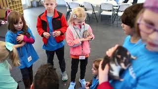 Kids learn patience and empathy for animals at Spark Spring Break Camp