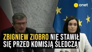 Zbigniew Ziobro nie stawił się przed komisją śledczą. Jest wniosek o karę