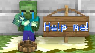 Zombie Baby Need Help - Minecraft Animation