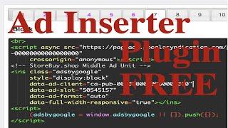 Ad Inserter Free WordPress Plugin