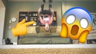 Doing a backflip off my couch! | Samuel DG