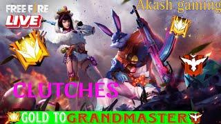 [Live]Akash Gaming is team code Garena free fire live Grandmaster top 1 push