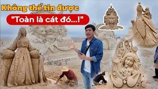 Xem nghệ nhân BIẾN CÁT thành TƯỢNG khiến cả thế giới đổ về Mỹ và thưởng thức hải sản siêu rẻ
