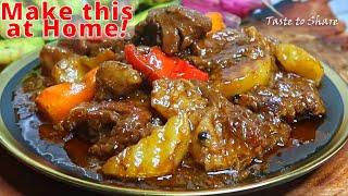 Ang SarapNon Traditional but  Easy Beef Mechado RecipeBeef Mechado Step by Step is So TENDER 