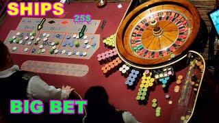 BIG BET ROULETTE SHIPS 25$ TABLE HOT BIG WIN SESSION MORNING WEDNESDAY ️ 2024-10-09