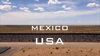 Mexico - USA Border From Texas To California | 4K Drone Video