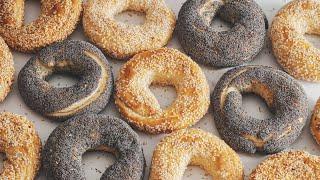 The Best Montreal Bagel Recipe! Crispy Crust, Chewy, Soft Texture Inside.