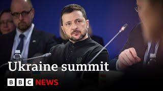 World leaders meet in Ukraine three years after Russia launched full-scale invasion | BBC News