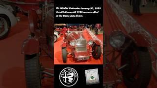 ON THIS DAY JANUARY 30 #automobilelover #alfa #alfaromeo #autohistory #carhistory #automotivehistory