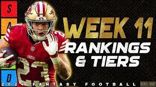 Week 11 Running Back Rankings - 2024 Fantasy Football