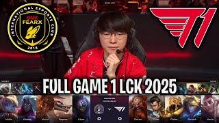 FAKER AZIR IS BACK! - BFX vs T1 GAME 1 LCK SPRING 2025 W3D3 | FEARX vs T1 G1 LCK 2025