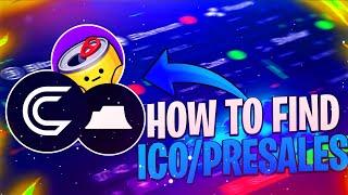 HOW TO FIND HIDDEN CRYPTO PRESALES/ICO'S! (Before Exchange Listing!)