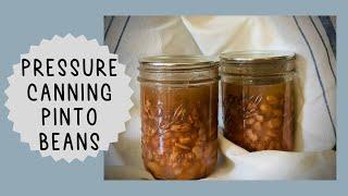 Stocking Your Pantry By Pressure Canning Pinto Beans | Food Storage | For Beginners