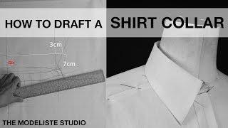 HOW TO DRAFT A CLASSIC BUTTON DOWN SHIRT STEP BY STEP PART2 COLLAR