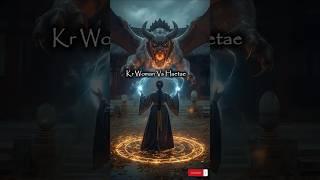vs Kr Woman vs HAETAE !! #battle #demon #duel #versus #shorts #haetae #monster  #korea #joseon