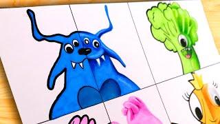 Dibujo Nuevos Monstruos  Cartoon vs Realista ( GARTEN OF BANBAN 3 ) CunsArt