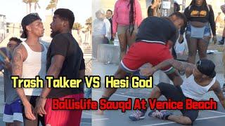 YK Osiris: "Who you ISO?" VS HesiGod |  Ballislife Squad Got Challenged At Venice Beach #YKOsiris