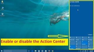 How to disable the Action Center in Windows 10 - Howtosolveit