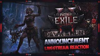 [PATH OF EXILE 2] – DAWN OF THE HUNT – ANNOUNCEMENT LIVESTREAM REACTION & THOUGHTS!