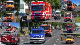 [Brand auf THW-Gelände] Einsatzfahrten 》ELW2, MTW OV-Stab uvm. || Berliner Feuerwehr & THW