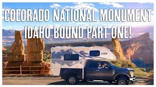 Our Journey to the Sawtooths Begins in Colorado National Monument in our Lance 825 Truck Camper