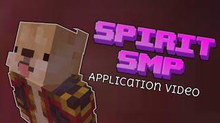 (SMP no longer exists) Spirit SMP Application Video | Kirbs428 | #spiritSMPapp