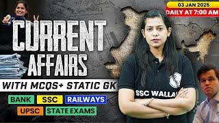 Current Affairs Today | 03 January Current Affairs 2025 | Daily Current Affairs | By Krati Mam