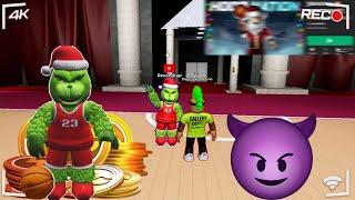 THE GRINCH SCAMMING ROBLOX BASKETBALL ON CHRISTMAS | Hoop Nation