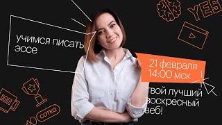 Учимся писать эссе | ЕГЭ АНГЛИЙСКИЙ ЯЗЫК 2021 | Онлайн-школа СОТКА