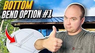 How a STANDING SEAM EAVE BEND is formed | OPTION #1