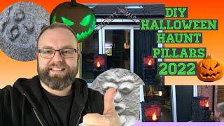 New Halloween Haunt Pillars 2022 | DIY Haunt Pillars From Cardboard! 