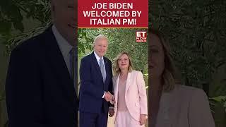 G7 Summit 2024: US President Joe Biden Welcomed By Italian PM Giorgia Meloni | #etnow #joebiden