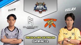 FNATIC ONIC PH vs BLACKLIST GAME 1 | MPL PH S14 REGULAR SEASON