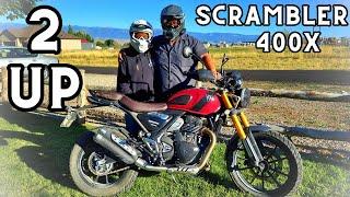Riding Two-Up on the Triumph Scrambler 400X