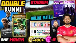 Double Rummi Pack For 1 Month|Full Update Changes|500+Coins & 9 Free Spin|Stadium In Online Matches