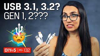 What’s the Difference in USB 3.1 Gen 1, Gen 2 and USB 3.2? – DIY in 5 Ep 132