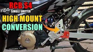 HIGH MOUNT CONVERSION NG RCB S4 SINGLE SHIFTER | RAIDER 150 FI | KAMBYO MOTO