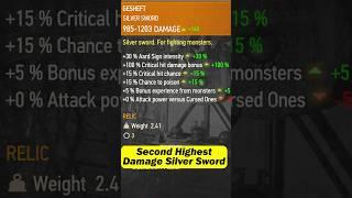 Gesheft the Second most powerful Silver sword #thewitcher #witcher3 #gaming #videogames #shorts #rpg