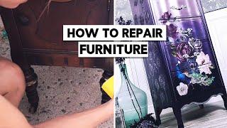 How to Repair Furniture - Furniture Touch up - Eclat Designs By Crystin 2022