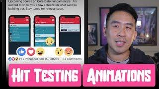 Swift Animations: Hit Testing Facebook Like (Ep 2)