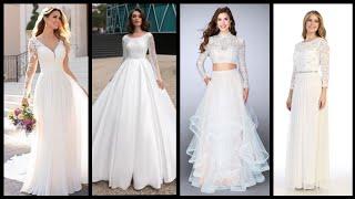 Gorgeous And Fabulous Stylish White Designer Evening Gown Dresses Collection 2020 /21