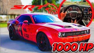 WILDEST 1000HP CHALLENGER HELLCAT POV DRIVE MIAMI!