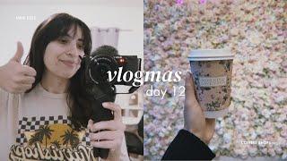 cutting my own bangs & trying morning lavender coffee shop | vlogmas day 12