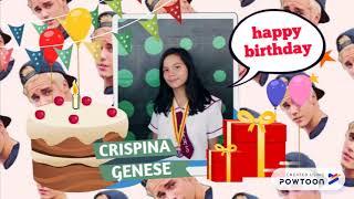 Happy birthday crispina